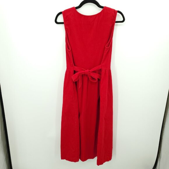 VTG 90s Bonnie & Norma 100% Cotton Corduroy Sz Medium Petite Red - Picture 2 of 12